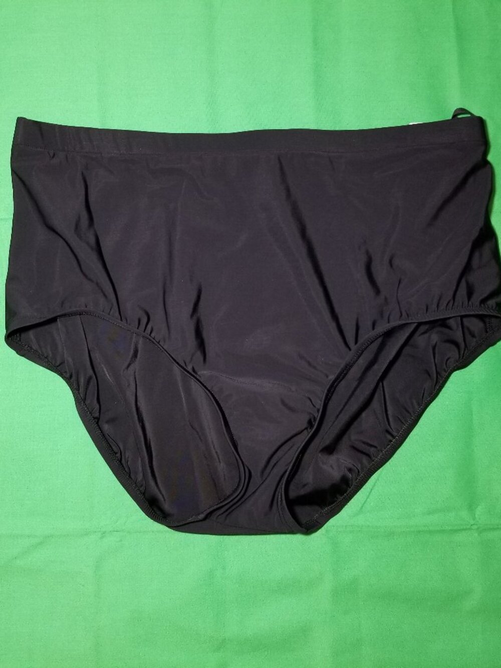 Penbrooke Swimsuit Bottom Womens Size 22W Black Tummy Control Swim Brief NWT